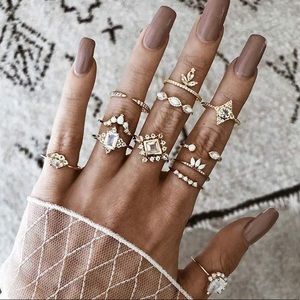 Boho Chic Knuckle Ring Set
